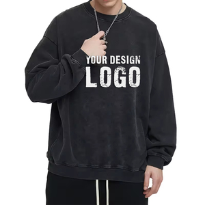 Sudadera informal básica lavada para hombre, de algodón de alta calidad 420g, estilo Fried Snowflake, holgada, con capucha - Product Image 5