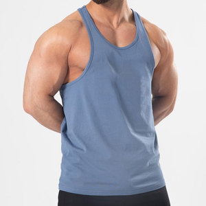 Customizable Crew Neck Knitted <b>Tank</b> <b>Top</b> Men's Polyester/Cotton Sporty <b>Loose</b> Fit Cut Design Vest Casual Outdoor Quick Dry Summer - Product Image 5