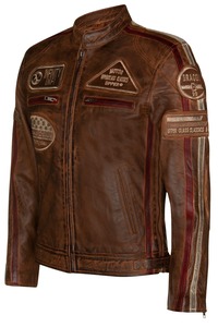 Veste de motard en cuir véritable de peau de mouton de luxe pour homme, col montant classique, fermeture éclair sur le devant, hiver, écologique, respirante, fabrication OEM - Product Image 5