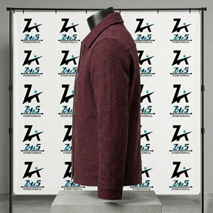 Chaqueta de Lana Oversize de Alta Calidad con Ajuste Regular, Estilo Casual Holgado, Botones y Logotipo, Nueva Moda, Tejido Lavado - Product Image 3