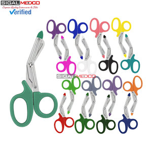 Tijeras para Vendajes de Trauma EMT de 5.5 Pulgadas, Tijeras de Enfermería con Sonda de Plástico, Cortador de Seguridad de Acero Inoxidable para Emergencias Médicas, Primeros Auxilios - Product Image 4
