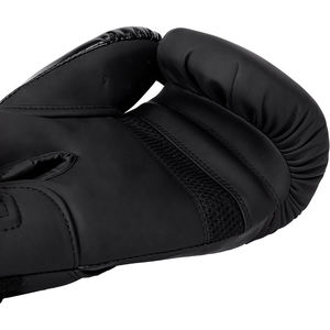 Gants de boxe d'entraînement en cuir de qualité supérieure, durables, souples, moulés, avec support de poignet à fermeture auto-agrippante. - Product Image 5