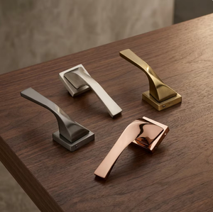 Modern Brass Mortise Door Handle <b>Heavy</b> <b>Duty</b> Stainless Steel Graphite Black CP Z PVD Gold Rose Gold Black Hardware - Product Image 2