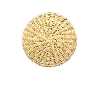 2024 Creative Handmade Natural Woven Jute Coasters <b>Placemats</b> Heat Resistant Round <b>Placemats</b> for Table Wholesale Custom - Product Image 1