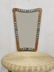 Cadre de miroir en os de chameau fait main, écologique, avec logo personnalisé, design floral élégant - Product Image 5