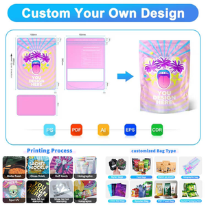 Pochette autoportante mate personnalisée avec fenêtre pour aliments pour animaux de compagnie |   Plastique laminé PET/CPP de petite taille |   Fermeture éclair |   Vietnam - Product Image 6