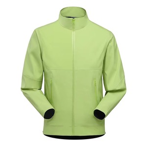 Veste softshell unisexe imperméable avec fermeture éclair, col montant, imprimé, vêtement d'extérieur, coupe classique, hiver, polyester/nylon, 360g - Product Image 3