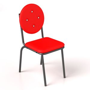 Chaises de salle à manger en similicuir, 4 pièces, avec pieds en métal imperméables, montage facile, pour une utilisation en cuisine - Product Image 2