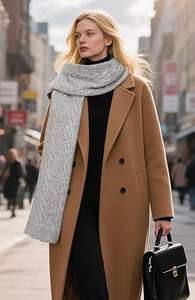 Écharpe tricotée unisexe prête à l'emploi en coffret cadeau - Écharpe d'hiver d'entreprise - Écharpe de luxe en maille côtelée douce avec logo personnalisé - Product Image 4