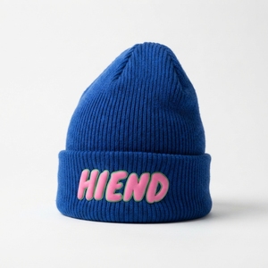 Custom 100% Acrylic Winter Beanie <b>Hat</b> Silk Screen Print Applique Knit <b>Cap</b> Breathable Durable Unisex OEM Logo - Product Image 1