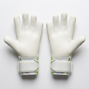 Green Football Goalkeeper <b>Gloves</b> Full Finger Non Slip Breathable Adjustable Wrist Strap Unisex Sports <b>Glove</b> - Product Image 4
