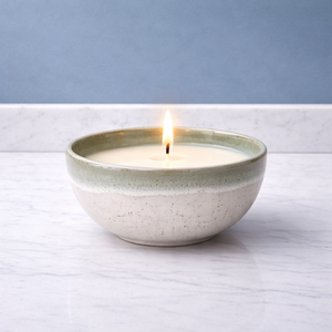 Sage Calm Ceramic Candle Vessel Wide Bowl Thick Durable Heat Resistant Smooth Matte Glaze Single Wick Elegant Home Decor - Product Image 5