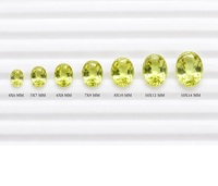 Quartz Citron Naturel Taillé Ovale Facetté Pierres de Quartz en Vrac 4x6mm-10x14mm Qualité AAA Tailles Calibrées Personnalisables Échantillons Disponibles