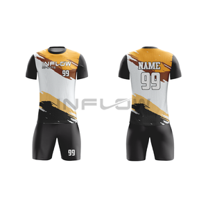 Camiseta de Fútbol con Impresión Digital, Conjunto Completo 100% Poliéster, Secado Rápido, Antibacteriana, Ajustada, Manga Corta, para Deportes - Product Image 6