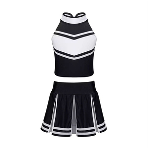 Ensemble deux pièces pour femmes, haut sans manches à bretelles avec jupe plissée, uniforme sportif bicolore, printemps été - Product Image 3