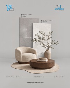 Azulejo de Pared de Porcelana Mate, Texturizado, Imitación Ladrillo, Adhesivo Moderno, para Exteriores, Pasillos, Cocinas, Diseño de Interiores - Product Image 2