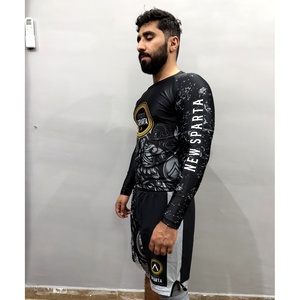 Maillot de combat personnalisé anti-UV respirant par sublimation pour MMA BJJ Grappling – Vente en gros, Fabricant OEM, Faible MOQ, Impression intégrale - Product Image 3