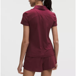 Chemise à manches courtes pour femme, imprimé floral numérique, coton/fibre de bambou, respirante, tricotée, longueur normale, style décontracté, séchage rapide - Product Image 4