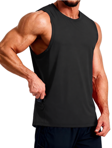 Camisetas sin mangas para hombre, de malla brillante, estilo musculoso, chaleco sin mangas, de poliéster transpirable, para fiesta y discoteca - Product Image 2