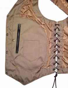 Chaleco de cuero negro para hombre, chaleco de cuero marrón para hombre, chaleco de cuero estilo motero para hombre, chaleco de cuero para motocicleta para hombre, chaleco de cuero - Product Image 3