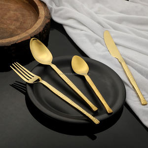 Nuevo juego de cubiertos de bambú y acero inoxidable brillante Grado 202/304 24 piezas Cuchara brillante Tenedor Cuchillo Cuchara de bebé Hecho EN LA India - Product Image 3