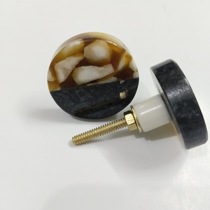 Blue Seashell Resin Cabinet Knob Decorative Shell Drawer Pull Handle Coastal Beach Style Dresser <b>Wardrobe</b> Cupboard Furniture Har - Product Image 4