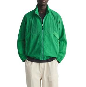 Chaqueta cortavientos de nailon de talla grande con cremallera personalizada, ligera, transpirable, para entrenamiento, correr, ropa deportiva, soporte bordado, resistente al agua - Product Image 1