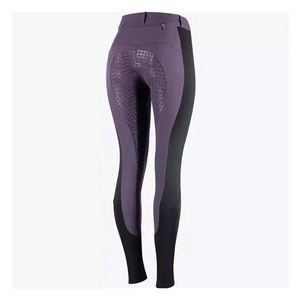 Pantalones de equitación elásticos de nailon y spandex para mujer, pantalones de equitación que absorben la humedad - Product Image 3