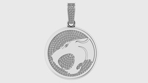 Amuleto de Joyería Fina de Moda, Plata 925 con Baño de Rodio, Personalizado, con Diamantes Cultivados en Laboratorio, Inspirado en Gato Salvaje Tempestadoso de Dibujos Animados, Estilo Hiphop para Fiesta - Product Image 5