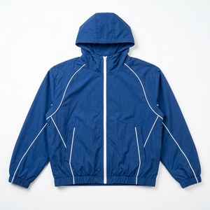 Pantalones y Chaqueta Deportivos de Punto Azules para Hombre, Personalizados 2026, Color Sólido, Transpirables, de Poliéster, Ropa Casual de Verano, Hechos en Pakistán - Product Image 4