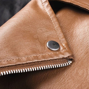Trendy Men Leather Winter Jacket With Soft Lining Durable Material Ideal For Streetwear Daily Outfits And Stylish Look - Product Image 4
