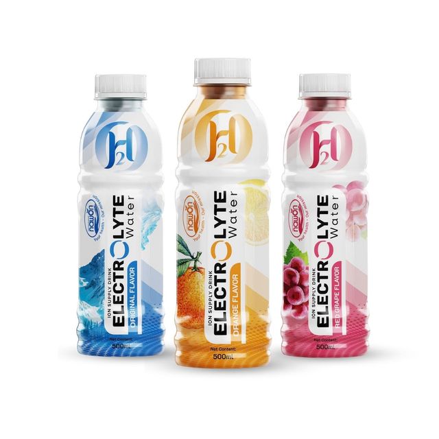 Low MOQ Electrolyte Water Ion Supply Drink 500ml PET with Fruit Flavor Wholesaler Beverage Free Sample Private Label OEM ODM