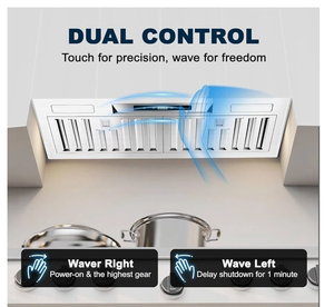 30 ฮูดดูดควันสเตนเลสแบบติดตั้งในครัว/แบบไม่มีท่อ - Product Image 4