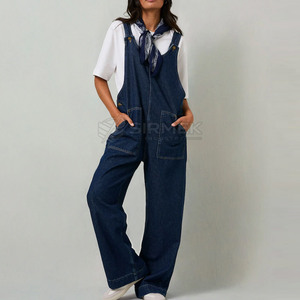 Premium Quality <b>Women</b> Jeans Overalls Jeans <b>Dungarees</b> Bib Pants Casual Fashion Cotton Made Adjustable Strap - Product Image 3