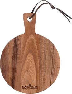Tabla de Cortar Redonda de Madera de Acacia, Fabricada en India, para Cocina, Comedor, Mesa, para Cortar Alimentos y Pizza - Product Image 5