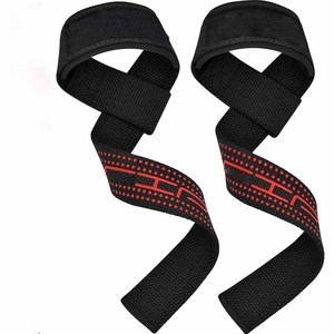TECTO Weightlifting <b>Wrist</b> <b>Straps</b> Adjustable Lifting Grips Bar Support for Powerlifting Gym Training - Product Image 1