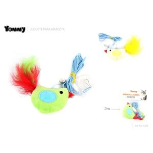 Jouet pour chat Yommy, à suspendre à la porte, avec une corde de 2 m et des plumes, jouet pour chat, jouet pour animal de compagnie - Product Image 1