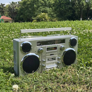 Boombox rétro personnalisé en usine, lecteur de CD et de cassettes, USB, MP3, radio AM/FM, 60W, portable, grand format, pour le travail, les études, l'extérieur, la maison - Product Image 6