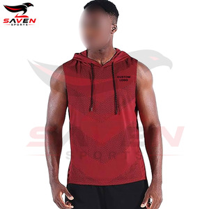 Wholesale Rate OEM ODM Service Best Supplier Fully Customized Made Perfect For Gym Fitness & Casual Wear <b>Sleeveless</b> Hoodies - Product Image 2