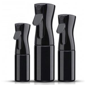 IKZARSA CIK-186 Black Plastic Spray Bottles Set Hair Oil Refillable Durable Fine Mist Dispenser 3 Sizes - Product Image 1
