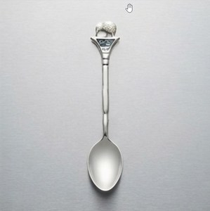 Cuillère à thé vintage plaquée argent avec long manche et finition polie miroir, article durable idéal pour un usage quotidien - Product Image 1