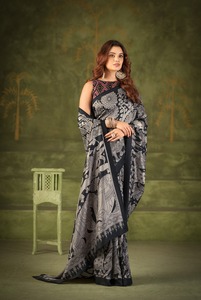 <b>Indian</b> Traditional Casual Saree with Kalamkari Print for Daily Wear and Festive Function for Women Comfortable Fancy Outfit - Product Image 4