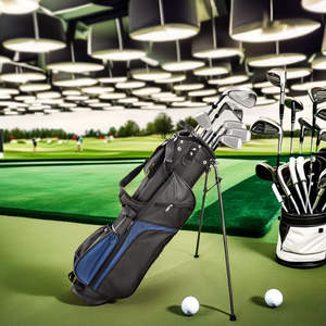 Sac de golf en cuir PU OEM, imperméable, léger, élégant, sac de transport pour clubs de golf, logo personnalisé, sac de golf professionnel - Product Image 4