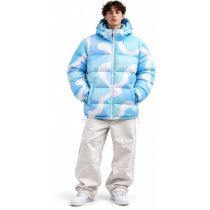 OEM Custom logo Shiny Thick Warm Winter <b>Cropped</b> Down <b>Jacket</b> Custom Streetwear Classic Zipper up Women <b>Puffer</b> <b>Jacket</b> - Product Image 2