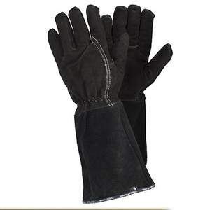 Flexibility Long Sleeve Leather Heat Laser Safety Welding <b>Gloves</b> Work <b>Gloves</b> Cold Weather for sale - Product Image 1