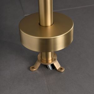 Rubinetto Monocomando per Vasca da Bagno Freestanding e Doccetta a Mano, Montaggio a Pavimento (Oro Spazzolato) - Product Image 2