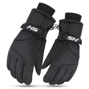 Gants de ski d'hiver professionnels imperméables et coupe-vent avec intérieur en polaire, équipement durable pour l'utilisation par temps froid - Product Image 1