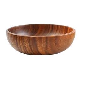 Bols de vaisselle personnalisés en bois d'acacia pour servir de délicieuses pâtes et desserts utilisés à la maison - Product Image 1