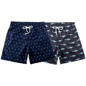 กางเกงขาสั้นผู้ชายสำหรับออกกำลังกายกลางแจ้งฤดูร้อนเอวยางยืดผูกเชือกพิมพ์ลายสวยงามสำหรับเล่นเซิร์ฟชายหาดและวิ่ง - Product Image 5