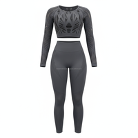 Ensemble de yoga pour femmes, taille haute, uni, sans manches, respirant, personnalisable, vente en gros OEM